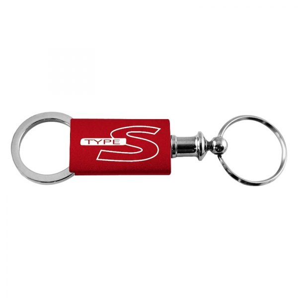 Autogold® - Type S Red Anodized Aluminum Valet Key Chain