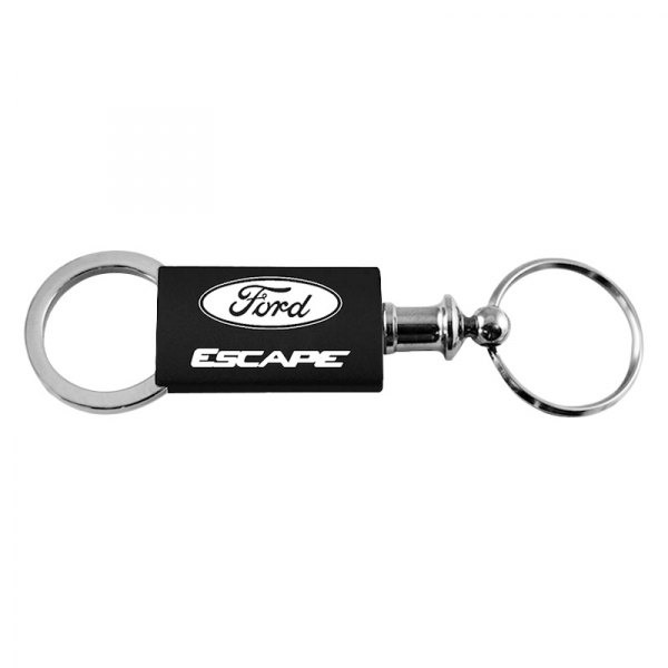 Autogold® - Escape Black Anodized Aluminum Valet Key Chain