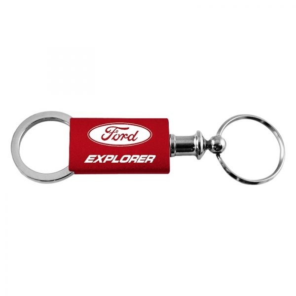 Autogold® - Explorer Red Anodized Aluminum Valet Key Chain