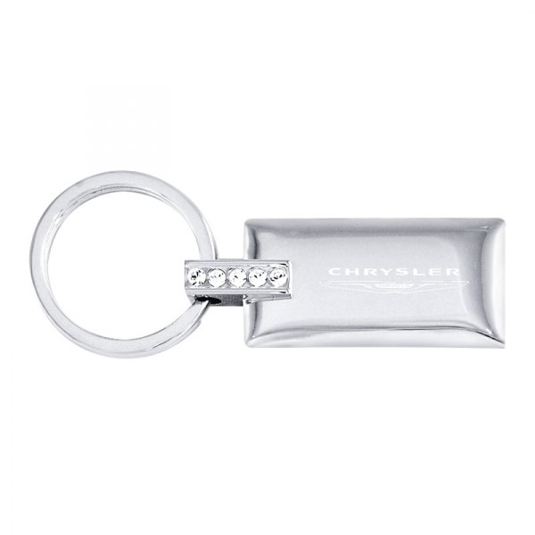 Autogold® - Chrysler Jeweled Rectangular Key Chain