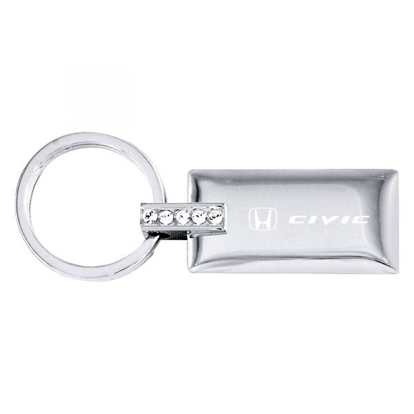 Autogold® - Civic Jeweled Rectangular Key Chain