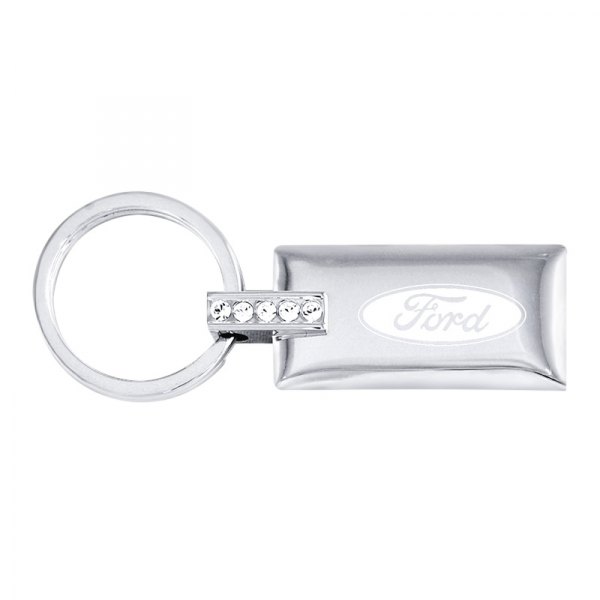 Autogold® - Ford Jeweled Rectangular Key Chain