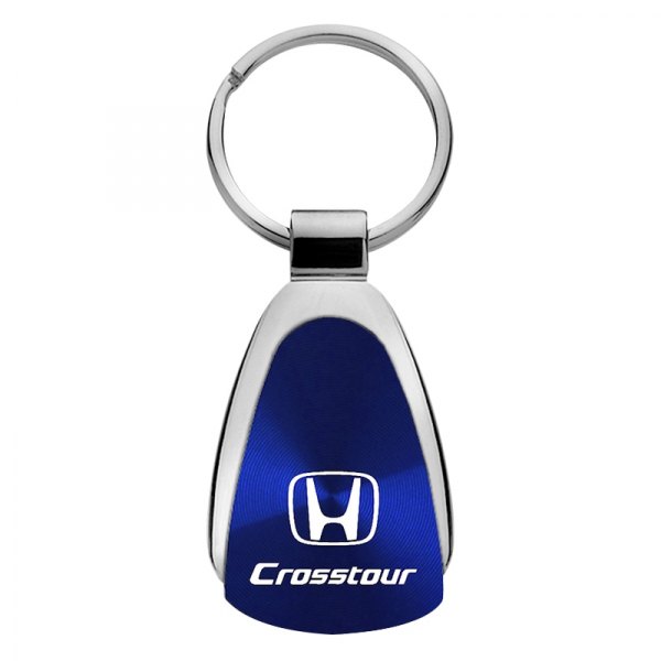 Autogold® - Crosstour Blue Teardrop Key Chain