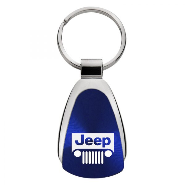 Autogold® - Jeep Grille Blue Teardrop Key Chain