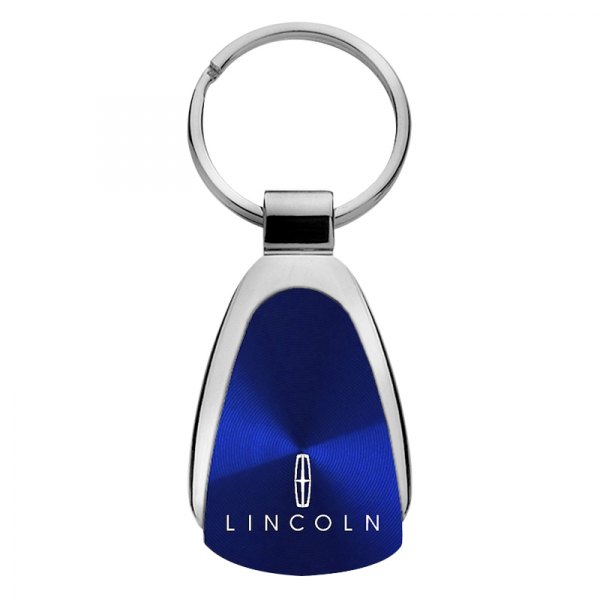 Autogold® - Lincoln Blue Teardrop Key Chain