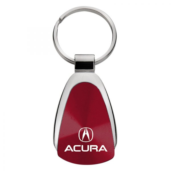 Autogold® - Acura Burgundy Teardrop Key Chain