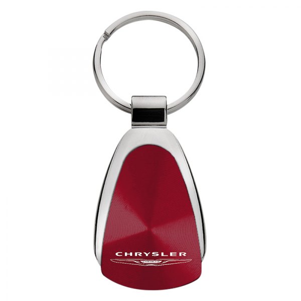 Autogold® - Chrysler Burgundy Teardrop Key Chain