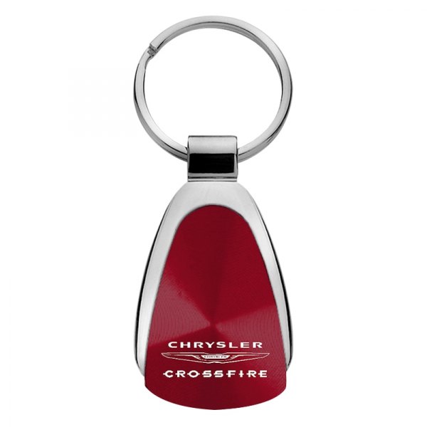 Autogold® - Crossfire Burgundy Teardrop Key Chain