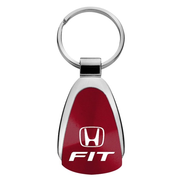 Autogold® - Fit Burgundy Teardrop Key Chain