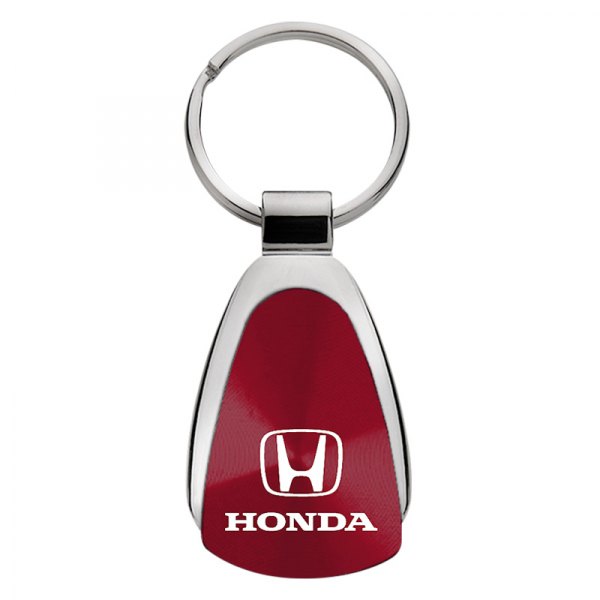 Autogold® - Honda Burgundy Teardrop Key Chain