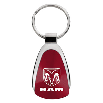 Autogold® - Ram Burgundy Teardrop Key Chain