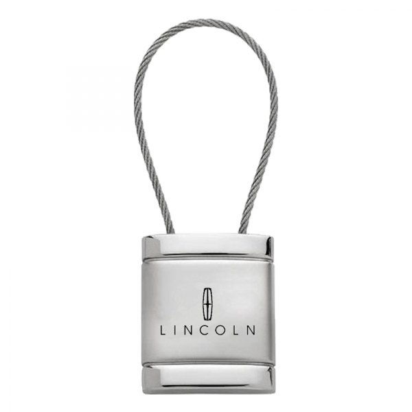 Autogold® - Lincoln Satin-Chrome Cable Key Chain