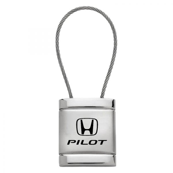 Autogold® - Pilot Satin-Chrome Cable Key Chain