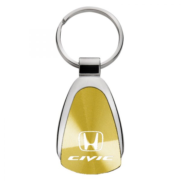 Autogold® - Civic Gold Teardrop Key Chain