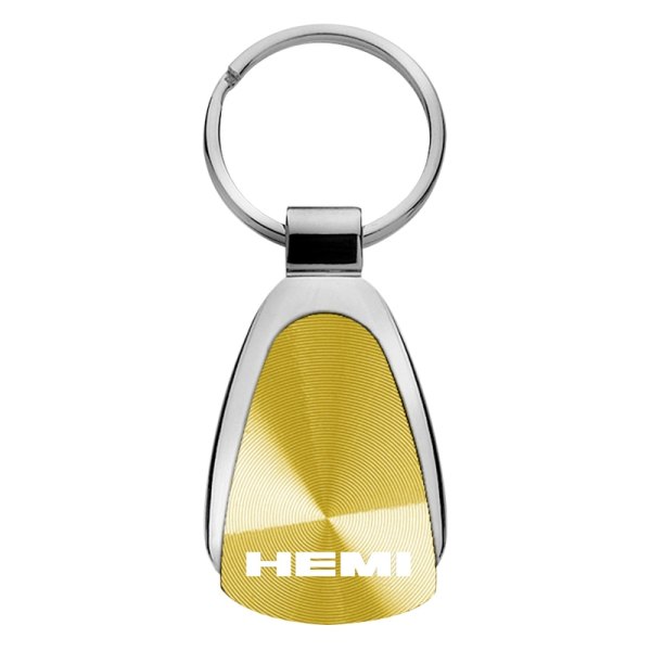Autogold® - Hemi Name Gold Teardrop Key Chain