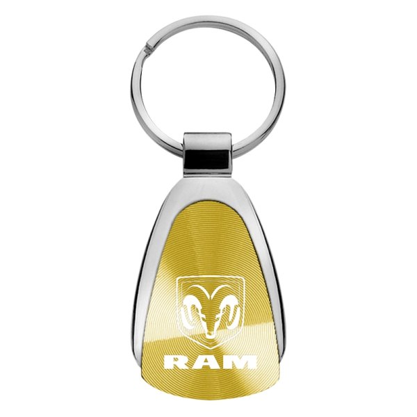 Autogold® - Ram Gold Teardrop Key Chain