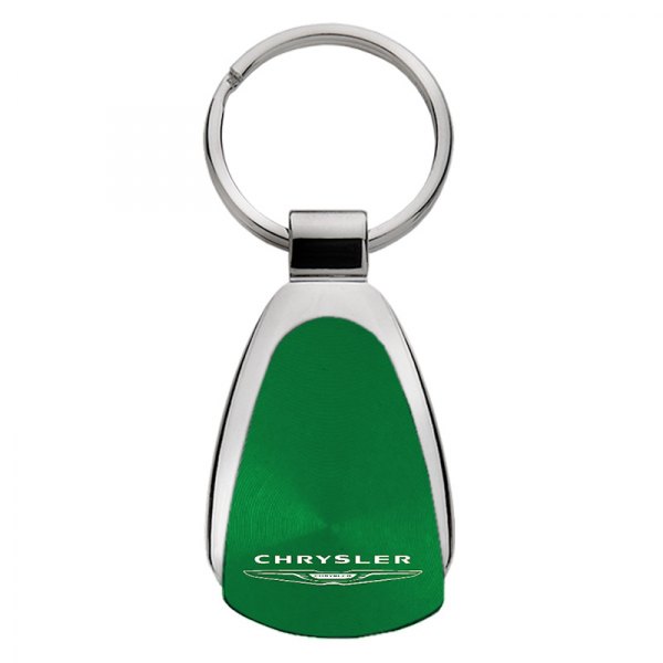 Autogold® - Chrysler Green Teardrop Key Chain