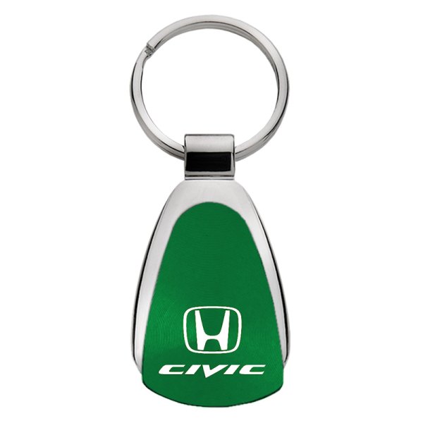 Autogold® - Civic Green Teardrop Key Chain