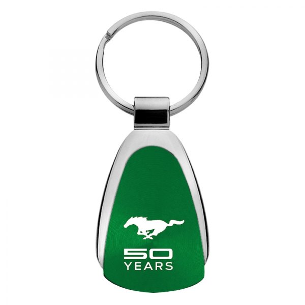 Autogold® - Mustang 50 Years Green Teardrop Key Chain