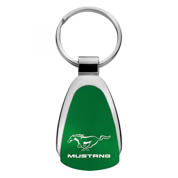 Autogold® - Mustang Green Teardrop Key Chain