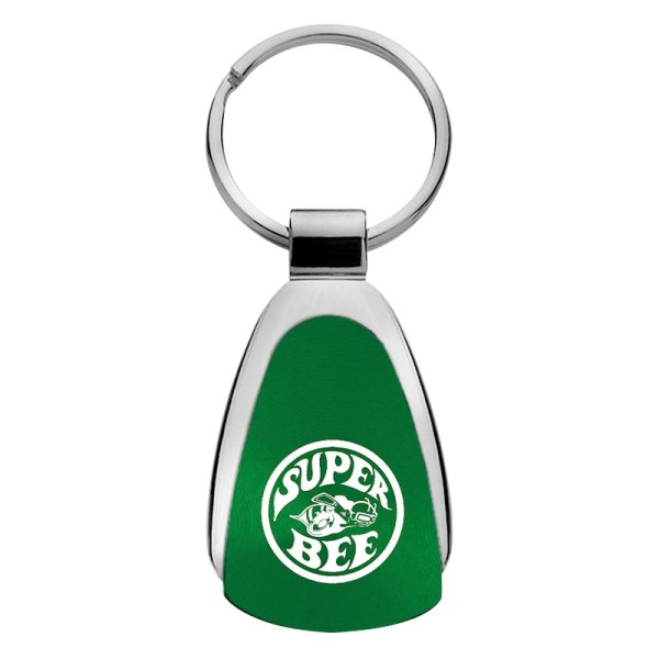 Autogold® - Super Bee Green Teardrop Key Chain