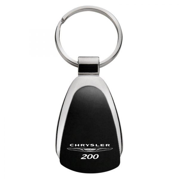 Autogold® - Chrysler 200 Black Teardrop Key Chain