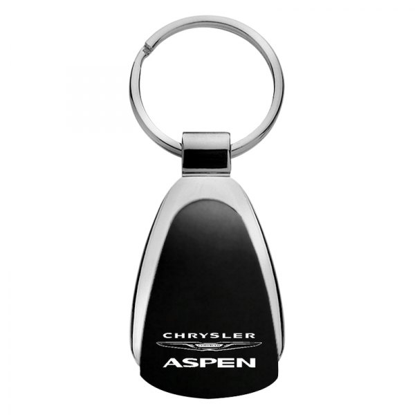 Autogold® - Aspen Black Teardrop Key Chain