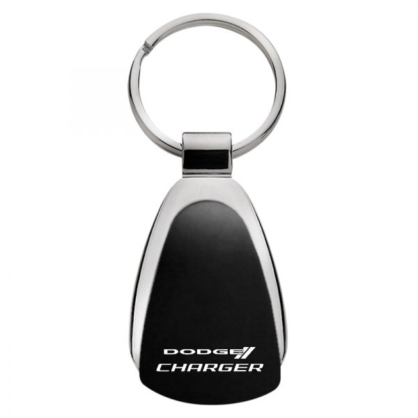 Autogold® - Charger Black Teardrop Key Chain