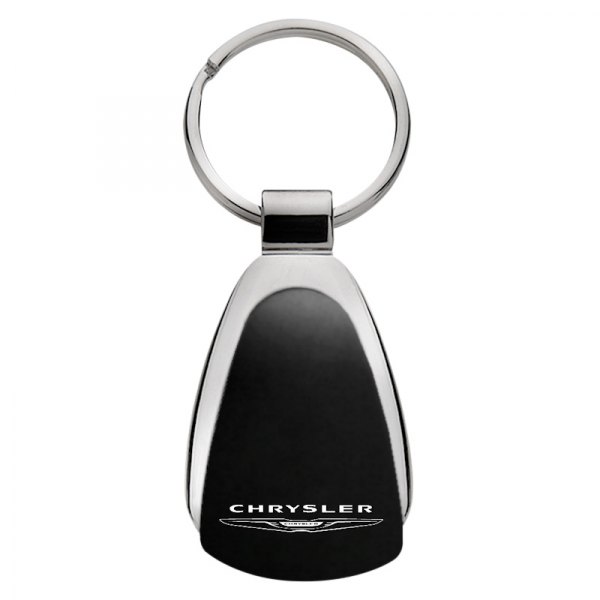 Autogold® - Chrysler Black Teardrop Key Chain