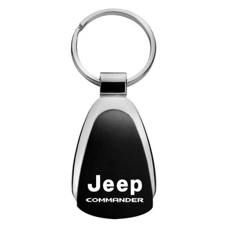 Autogold® - Commander Black Teardrop Key Chain
