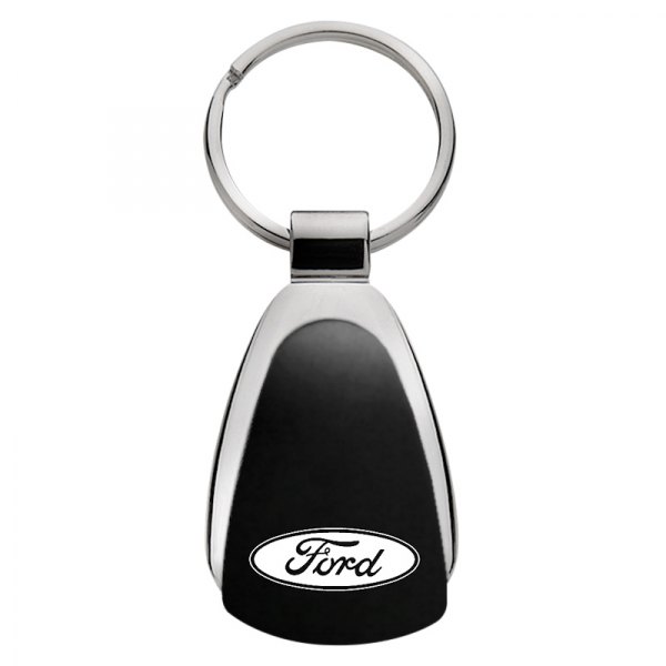 Autogold® - Ford Black Teardrop Key Chain