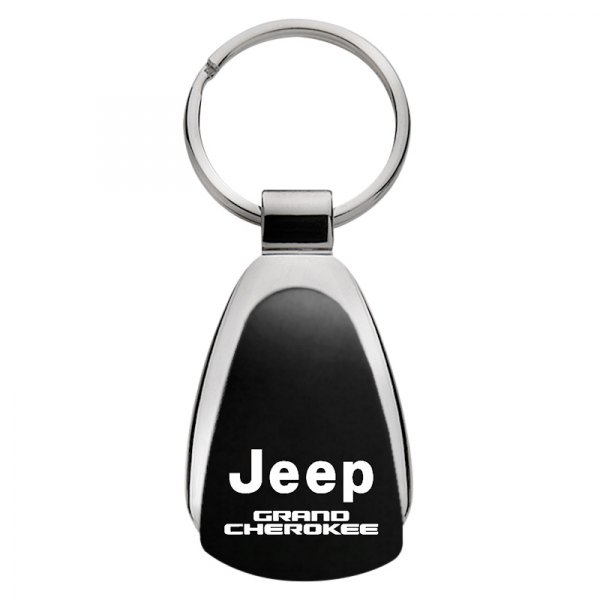 Autogold® - Grand Cherokee Black Teardrop Key Chain