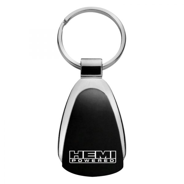 Autogold® - Hemi Powered Black Teardrop Key Chain