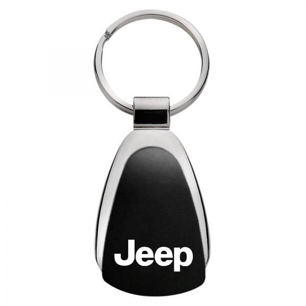 Autogold® - Jeep Black Teardrop Key Chain
