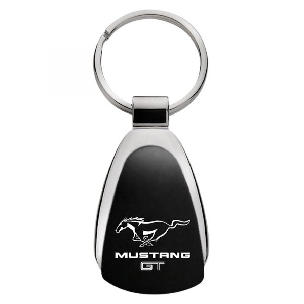 Autogold® - Mustang GT Black Teardrop Key Chain
