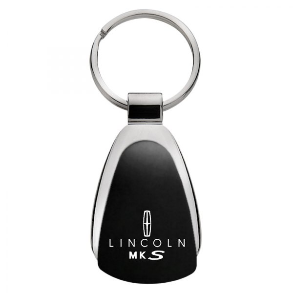 Autogold® - MKS Black Teardrop Key Chain