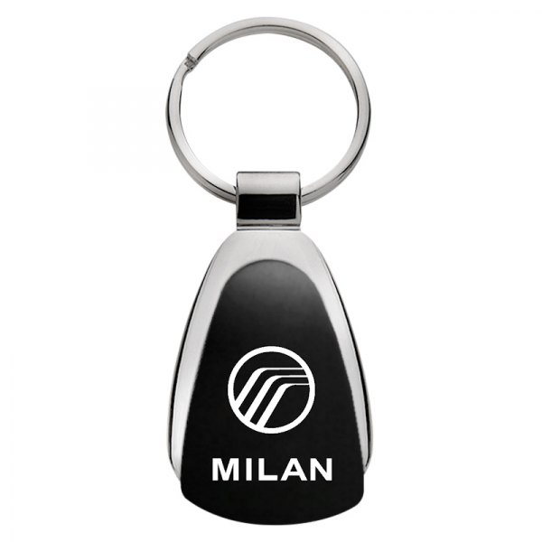 Autogold® - Milan Black Teardrop Key Chain