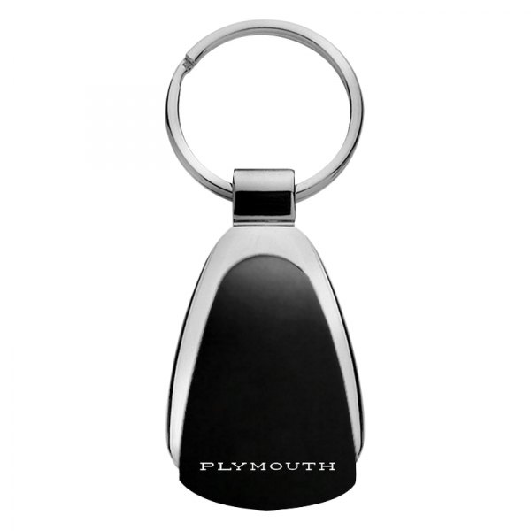 Autogold® - Plymouth Classic Black Teardrop Key Chain