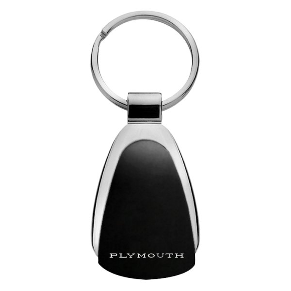 Autogold® - Plymouth Classic Black Teardrop Key Chain