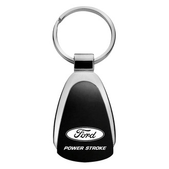 Autogold® - Power Stroke Black Teardrop Key Chain