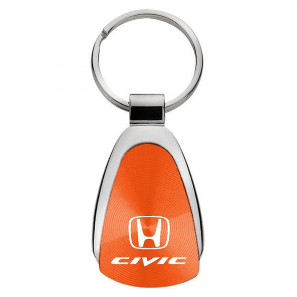 Autogold® - Civic Orange Teardrop Key Chain