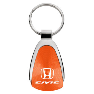 Autogold® - Civic Orange Teardrop Key Chain