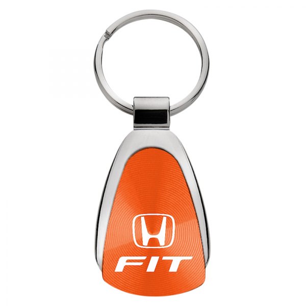 Autogold® - Fit Orange Teardrop Key Chain