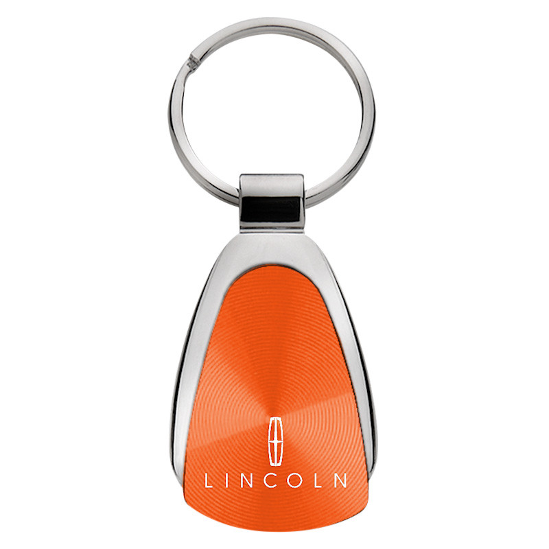 Autogold® KCORA.LIN - Lincoln Orange Teardrop Key Chain