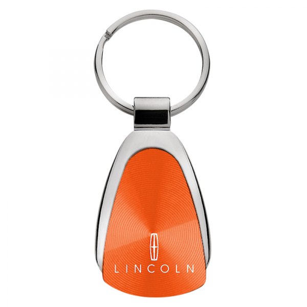 Autogold® - Lincoln Orange Teardrop Key Chain