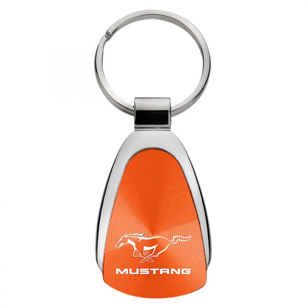 Autogold® - Mustang Orange Teardrop Key Chain