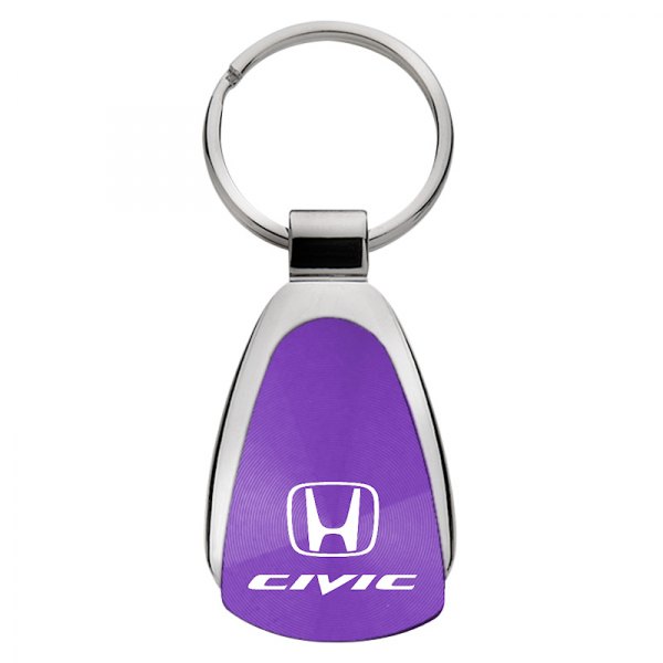 Autogold® - Civic Purple Teardrop Key Chain