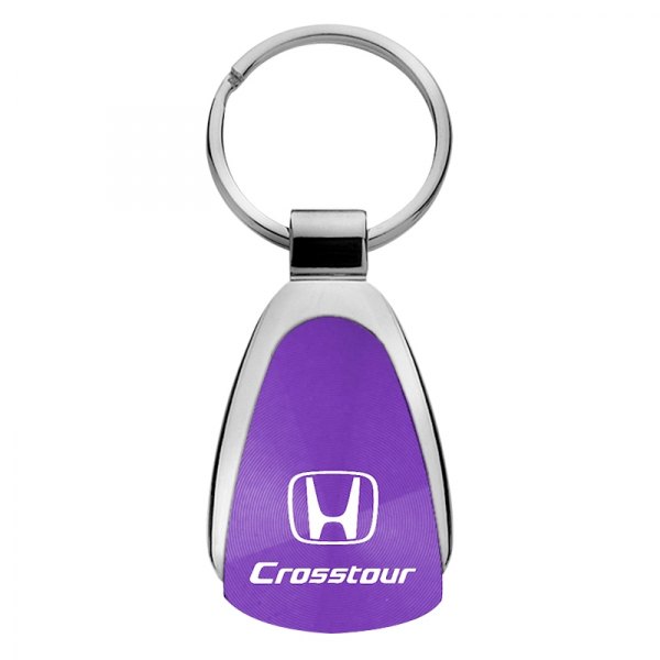 Autogold® - Crosstour Purple Teardrop Key Chain