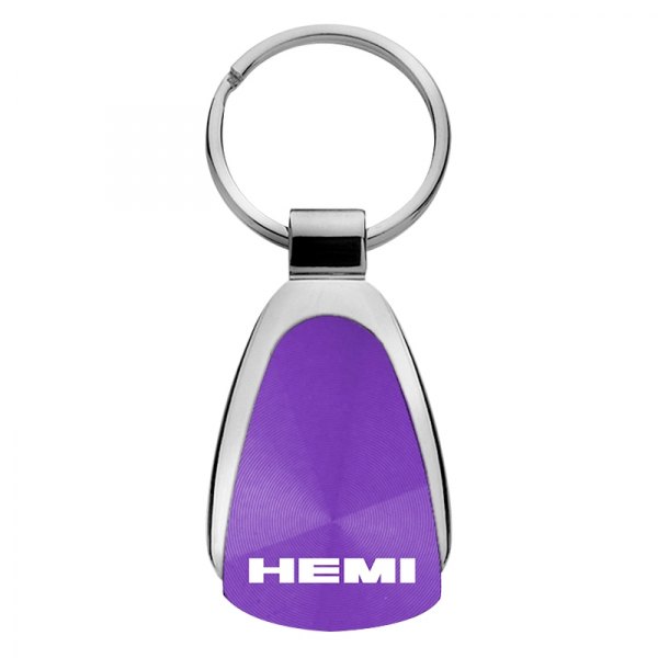 Autogold® - Hemi Name Purple Teardrop Key Chain
