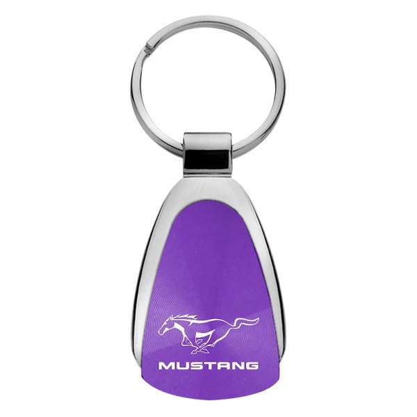 Autogold® - Mustang Purple Teardrop Key Chain